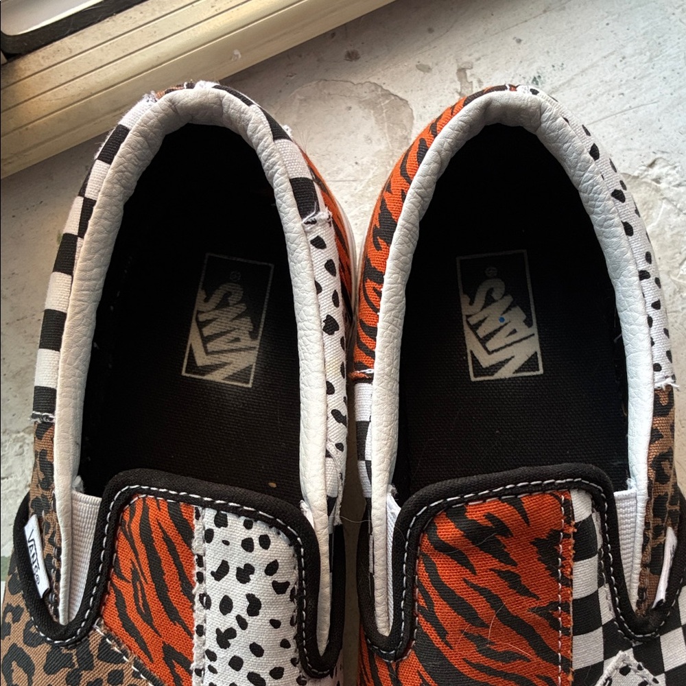 Vans Multicolor Animal Patchwork Slip-Ons - image 8